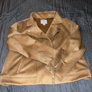 Old Navy Faux suede moto jacket
